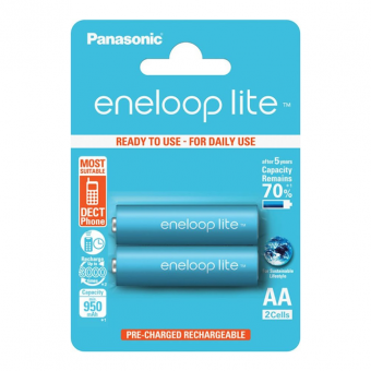 Įkraunamos baterijos Panasonic Eneloop Lite HR6 950 mAh (AA) 