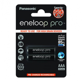 Įkraunamos baterijos Panasonic Eneloop Pro HR03 930 mAh (AAA) 
